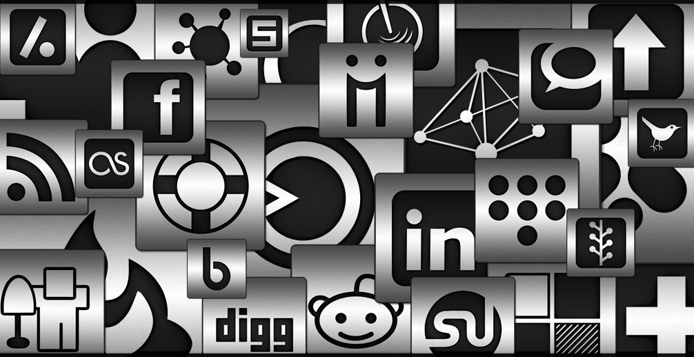 iconsetc black inlay on steel social media icons webtreats at civic site design